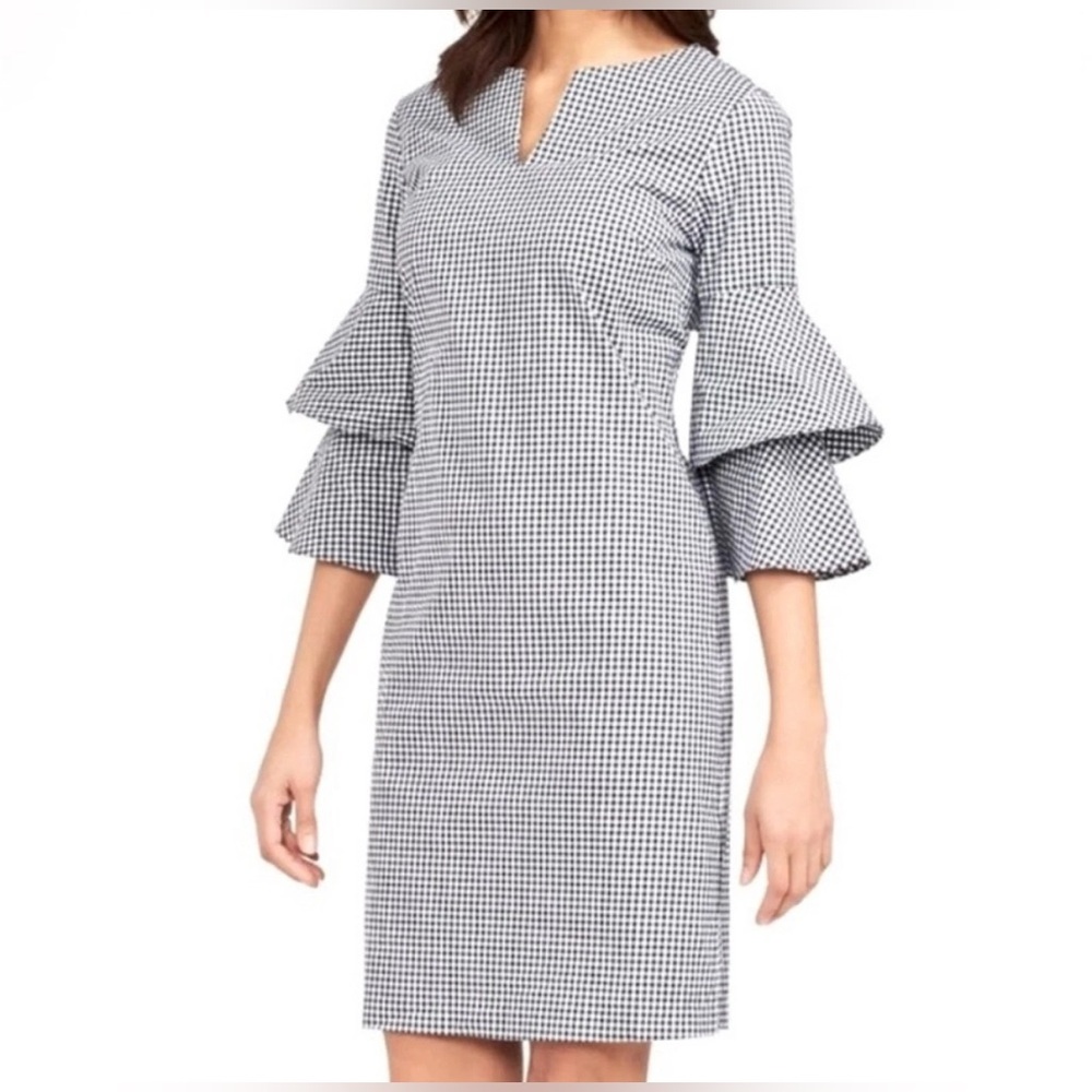 new J.McLaughlin 3/4 Flare Sleeve Shift Dress